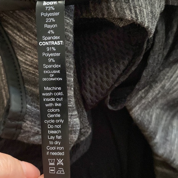 Lukka Lux Open Shoulder Workout Activewear Top Shirt Black Grey Revolve - Picture 8 of 8